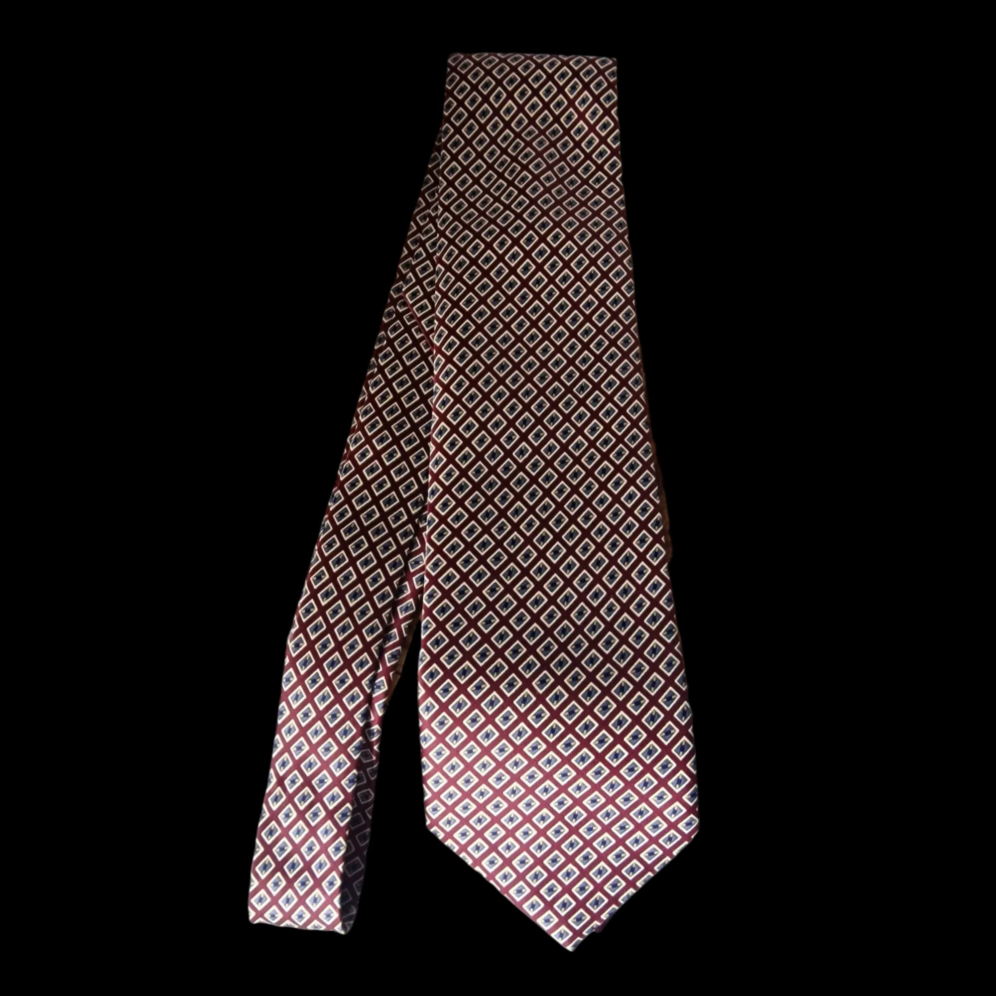 Rene Chagal Vintage Hand Made Multicoloured 100% Silk Tie